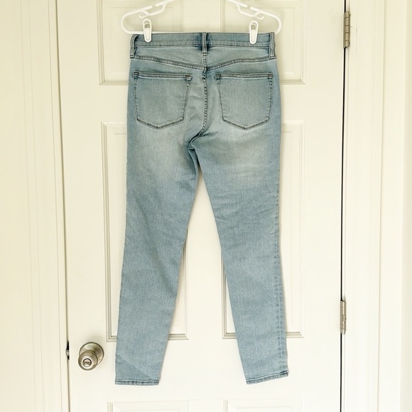 NWOT J.CREW jeans size 29 blue 9” high-rise toothpick denim button fly - Picture 5 of 8